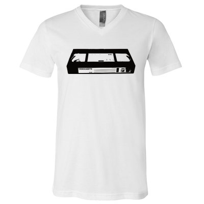 Vibe2k Vhs Videocassette V-Neck T-Shirt