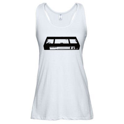 Vibe2k Vhs Videocassette Ladies Essential Flowy Tank