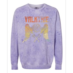 Valkyrie Valkyrie Viking Gift Colorblast Crewneck Sweatshirt