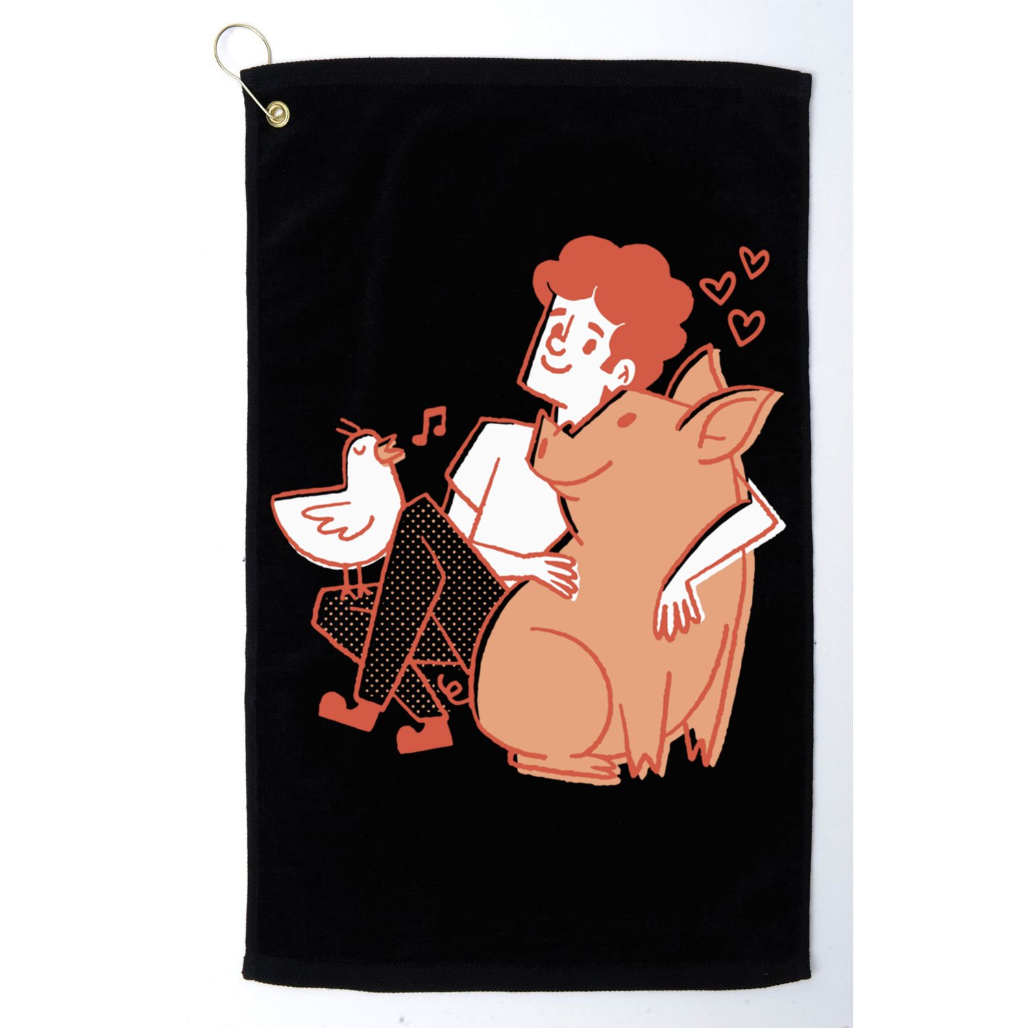 Vegan Veganism Vegetarian Gift Golf Towel