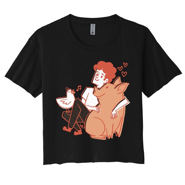 Vegan Veganism Vegetarian Gift Crop Top