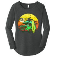 Vintage Van Van Life Distressed Sunset Retro Van Women's Perfect Tri Tunic Long Sleeve Shirt