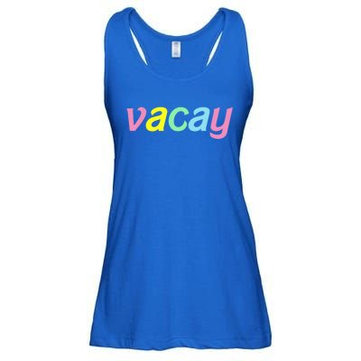 Vacay Vacay Vibes Vacation Vibes Vacay Time Funny Gift Ladies Essential Flowy Tank