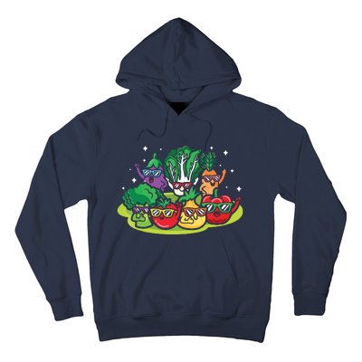 Veggie Vegetables Vegan Vegetarian Funny Veggies Sunglasses Hoodie