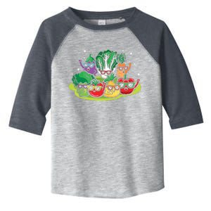 Veggie Vegetables Vegan Vegetarian Funny Veggies Sunglasses Toddler Fine Jersey T-Shirt