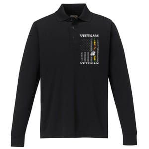 Vietnam Veteran Performance Long Sleeve Polo