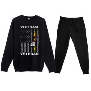 Vietnam Veteran Premium Crewneck Sweatsuit Set