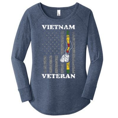 Vietnam Veteran Women's Perfect Tri Tunic Long Sleeve Shirt