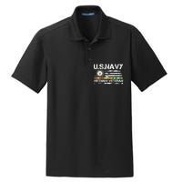 Vietnam Veteran Vintage US Flag Military Vet Gift Dry Zone Grid Polo