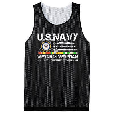 Vietnam Veteran Vintage US Flag Military Vet Gift Mesh Reversible Basketball Jersey Tank