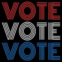 Vote Vote Vote Red White Blue Retro Election  City Backpack