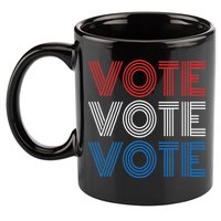 Vote Vote Vote Red White Blue Retro Election  11oz C Handle Ceramic Mug