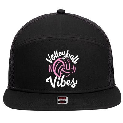 Volleyball Vibes 7 Panel Mesh Trucker Snapback Hat