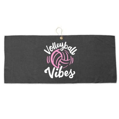 Volleyball Vibes Large Microfiber Waffle Golf Towel