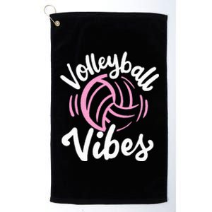 Volleyball Vibes Platinum Collection Golf Towel