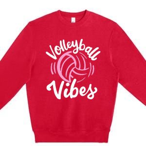 Volleyball Vibes Premium Crewneck Sweatshirt