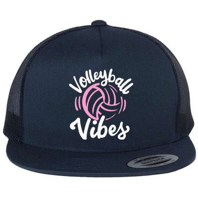 Volleyball Vibes Flat Bill Trucker Hat