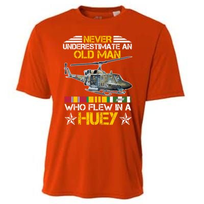 Vietnam Veteran Vet Uhfunny Gift1 Huey Helicopter Gift Cooling Performance Crew T-Shirt