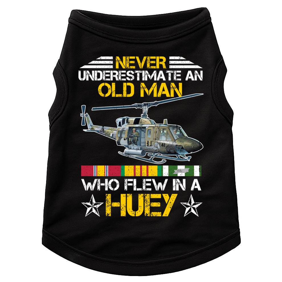 Vietnam Veteran Vet Uhfunny Gift1 Huey Helicopter Gift Doggie Tank