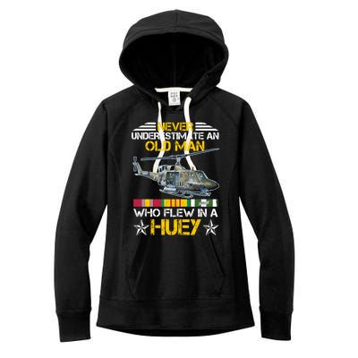 Vietnam Veteran Vet Uhfunny Gift1 Huey Helicopter Gift Women's Fleece Hoodie