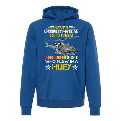 Vietnam Veteran Vet Uhfunny Gift1 Huey Helicopter Gift Premium Hoodie