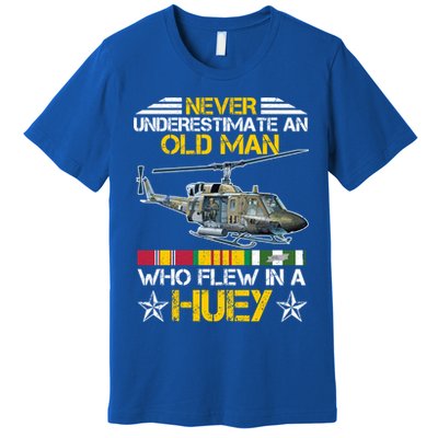 Vietnam Veteran Vet Uhfunny Gift1 Huey Helicopter Gift Premium T-Shirt