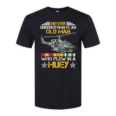 Vietnam Veteran Vet Uhfunny Gift1 Huey Helicopter Gift Softstyle CVC T-Shirt