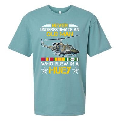 Vietnam Veteran Vet Uhfunny Gift1 Huey Helicopter Gift Sueded Cloud Jersey T-Shirt