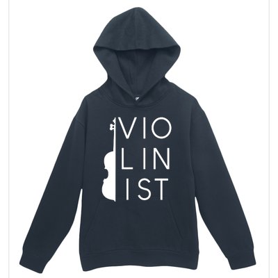 Vintage Violinist Violin String Instrument Gift Urban Pullover Hoodie