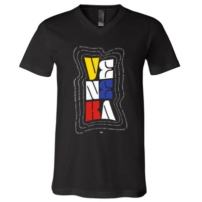 Veneka Venezuela V-Neck T-Shirt