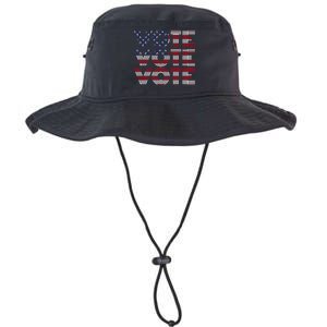 Vote Vote Vote Flag America Retro Election Simple Design Legacy Cool Fit Booney Bucket Hat