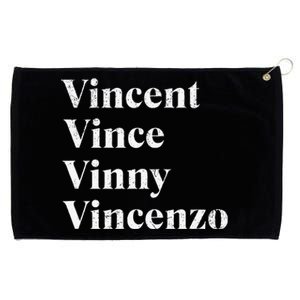 Vincent Vince Vinny Vincenzo Nickname Grommeted Golf Towel