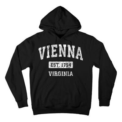 Vienna Virginia Va Vintage Sports Established Tall Hoodie