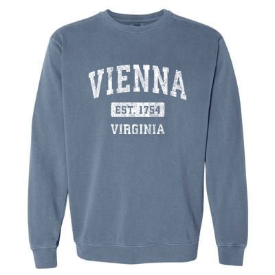 Vienna Virginia Va Vintage Sports Established Garment-Dyed Sweatshirt