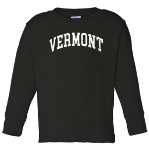 Vermont VT Worn Design Classic Toddler Long Sleeve Shirt