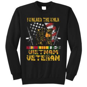 Vietnam Veteran With Us Flag With Combat Boots Sweatshirt