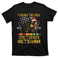 Vietnam Veteran With Us Flag With Combat Boots T-Shirt