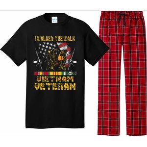 Vietnam Veteran With Us Flag With Combat Boots Pajama Set