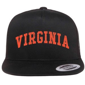 Virginia Virginia Women Throwback Design Classic Flat Bill Trucker Hat