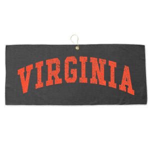 Virginia Virginia Women Throwback Design Classic Large Microfiber Waffle Golf Towel