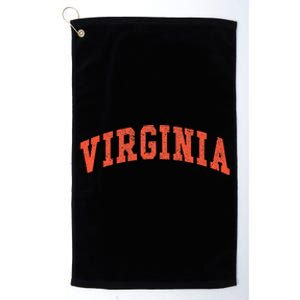 Virginia Virginia Women Throwback Design Classic Platinum Collection Golf Towel