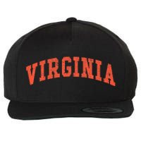 Virginia Virginia Women Throwback Design Classic Wool Snapback Cap