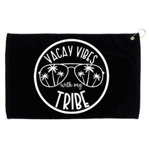 Vacay Vibes With My Tribe Hawaii Beach Vacation Gift Grommeted Golf Towel