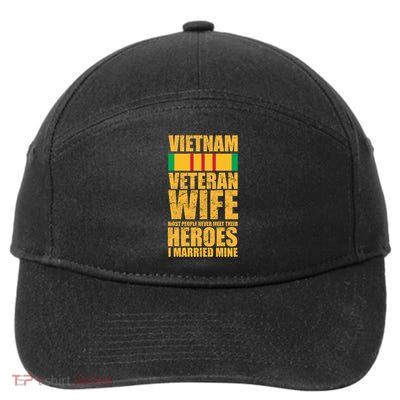 Vietnam Veteran Wife 7-Panel Snapback Hat