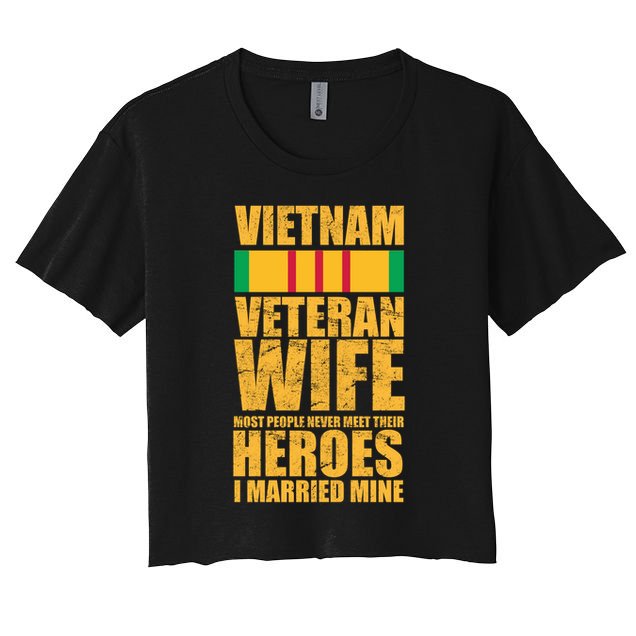Vietnam Veteran Wife Crop Top