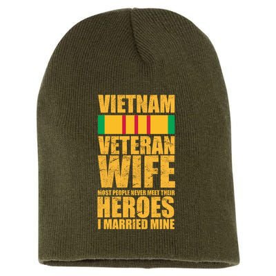 Vietnam Veteran Wife Short Acrylic Beanie
