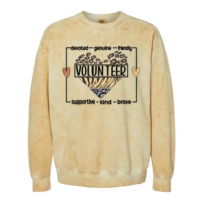 Volunteer Voluntary Worker Volunteering Cool Gift Colorblast Crewneck Sweatshirt