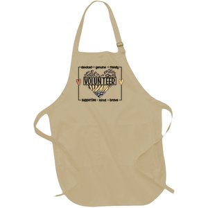 Volunteer Voluntary Worker Volunteering Cool Gift Full-Length Apron With Pockets