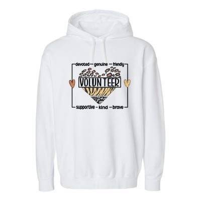 Volunteer Voluntary Worker Volunteering Cool Gift Garment-Dyed Fleece Hoodie