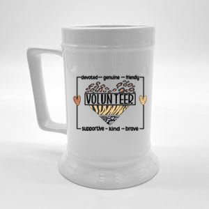 Volunteer Voluntary Worker Volunteering Cool Gift Beer Stein